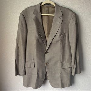 Ermenegildo Zegna at Neiman Marcus Houndstooth Patterned Wool Mens Blazer